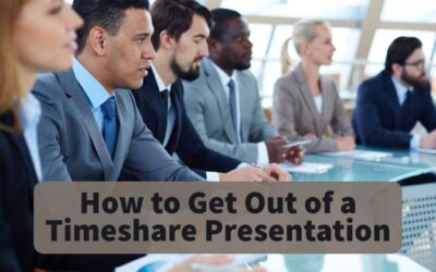 How to Get Out of a Timeshare Presentation