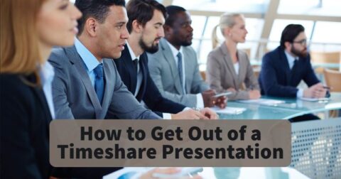 how to get out of hilton timeshare presentation quickly