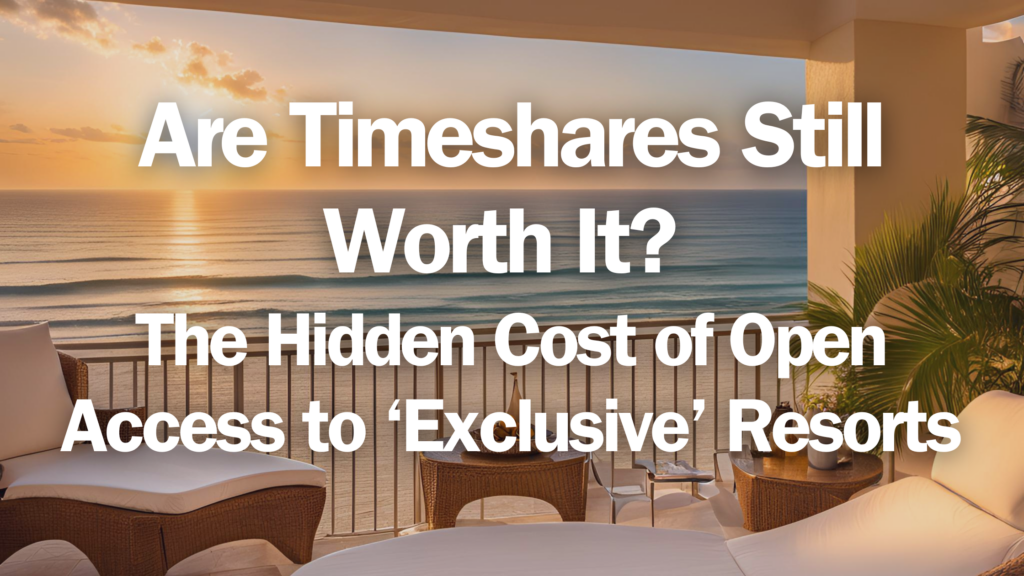 Are Timeshares Still Worth It? The Hidden Cost of Open Access to ‘Exclusive’ Resorts