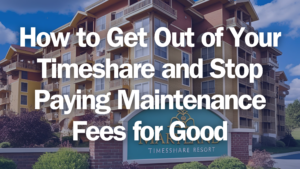How to Get Out of My Timeshare and Stop Paying Maintenance Fees for Good